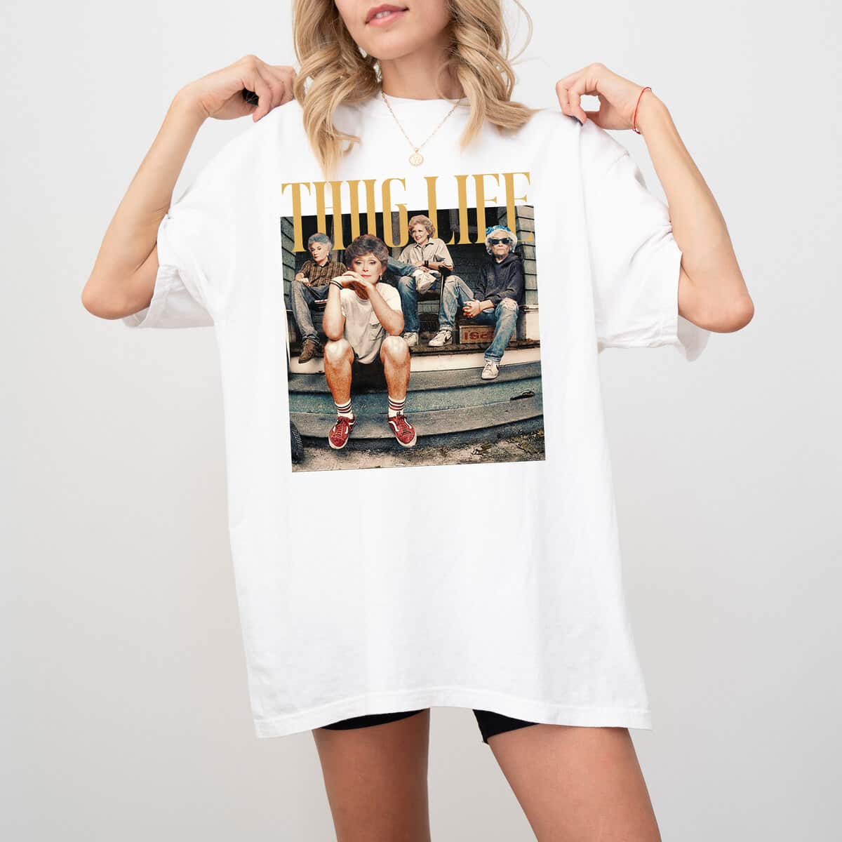 Thug Life T-Shirt Funny Feminism Gift Thug Life T-Shirt Funny Feminism Gift