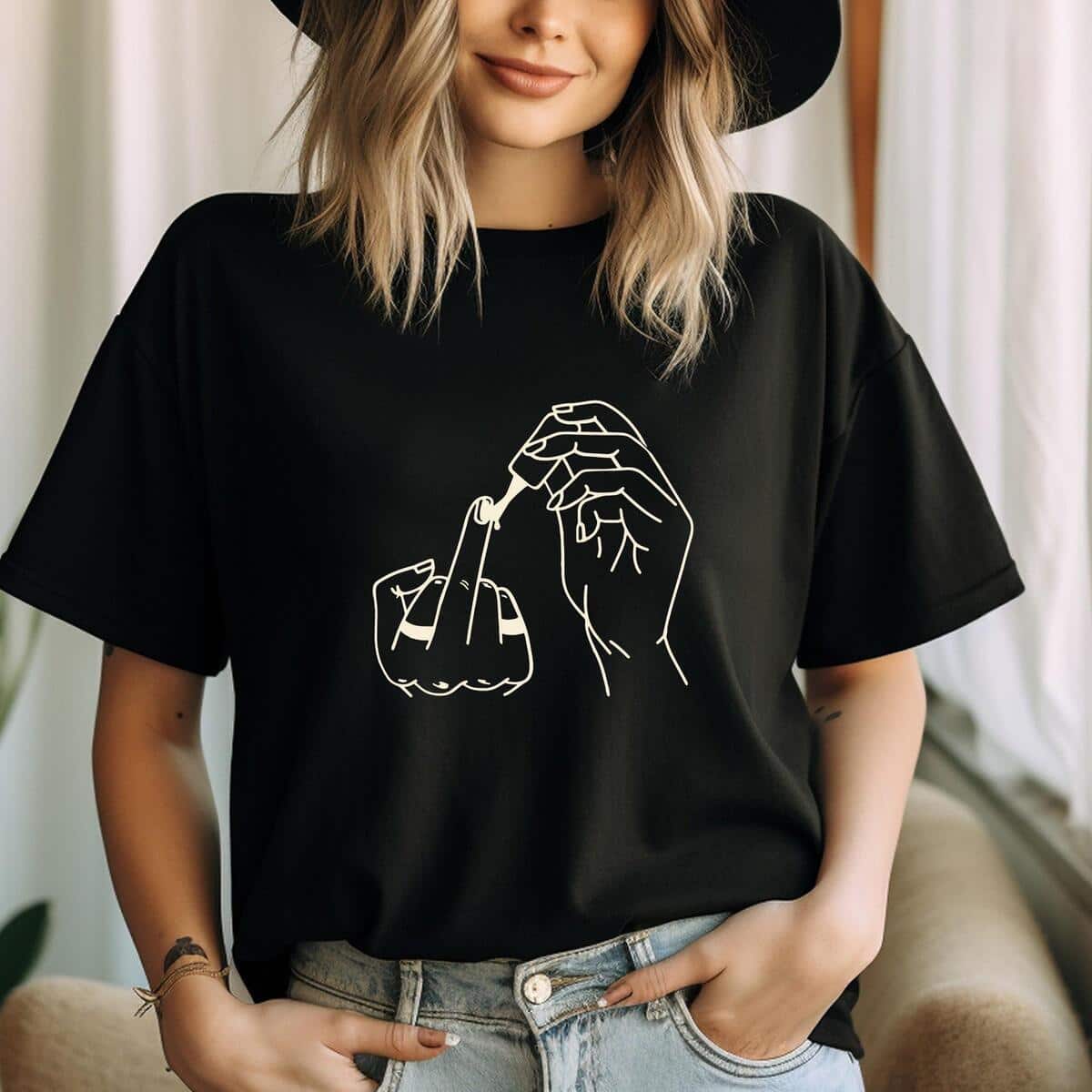 Funny Feminist Middle Finger T-Shirt Funny Feminist Middle Finger T-Shirt