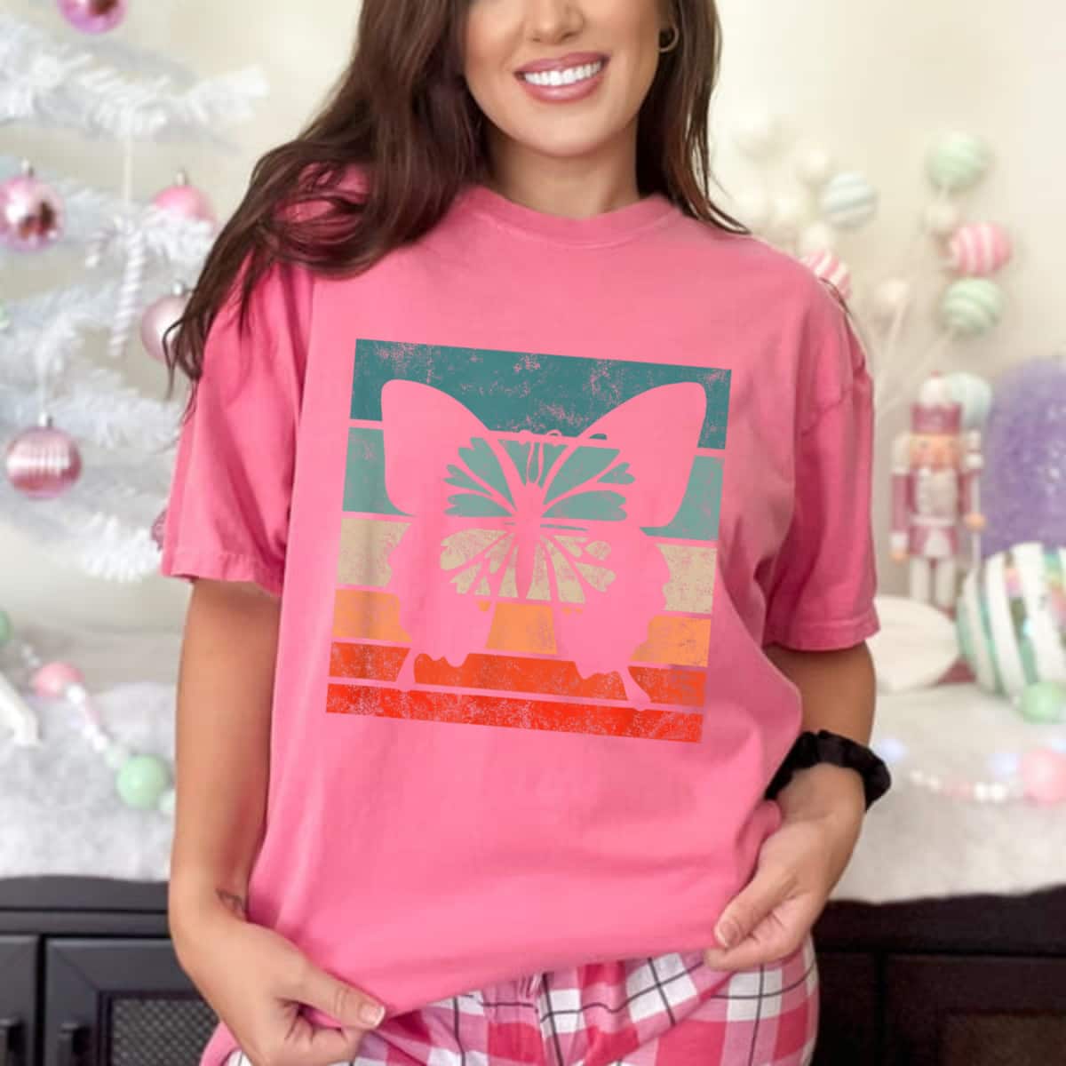 Butterfly Retro Style Vintage T-Shirt Butterfly Retro Style Vintage T-Shirt