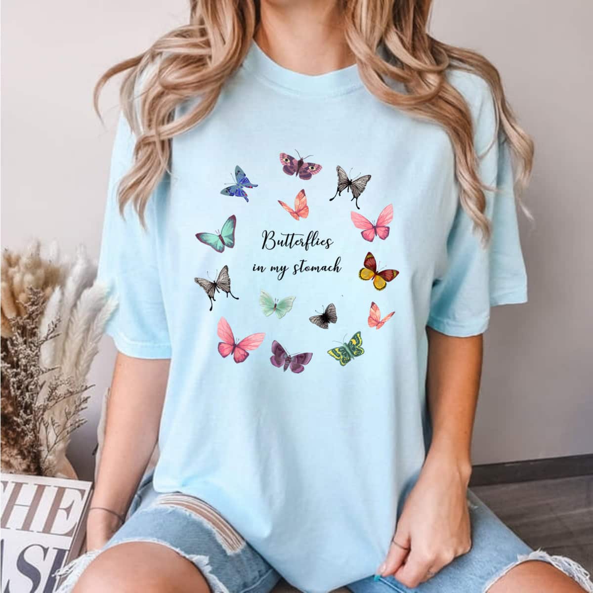 Cottagecore, Butterfly, Butterflies In My Stomach T-Shirt Cottagecore, Butterfly, Butterflies In My Stomach T-Shirt