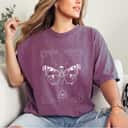 Gothic Occult Skull Butterfly T-Shirt