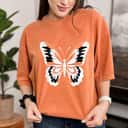 Cute Black And White Butterfly Graphic T-Shirt Cute Black And White Butterfly Graphic T-Shirt