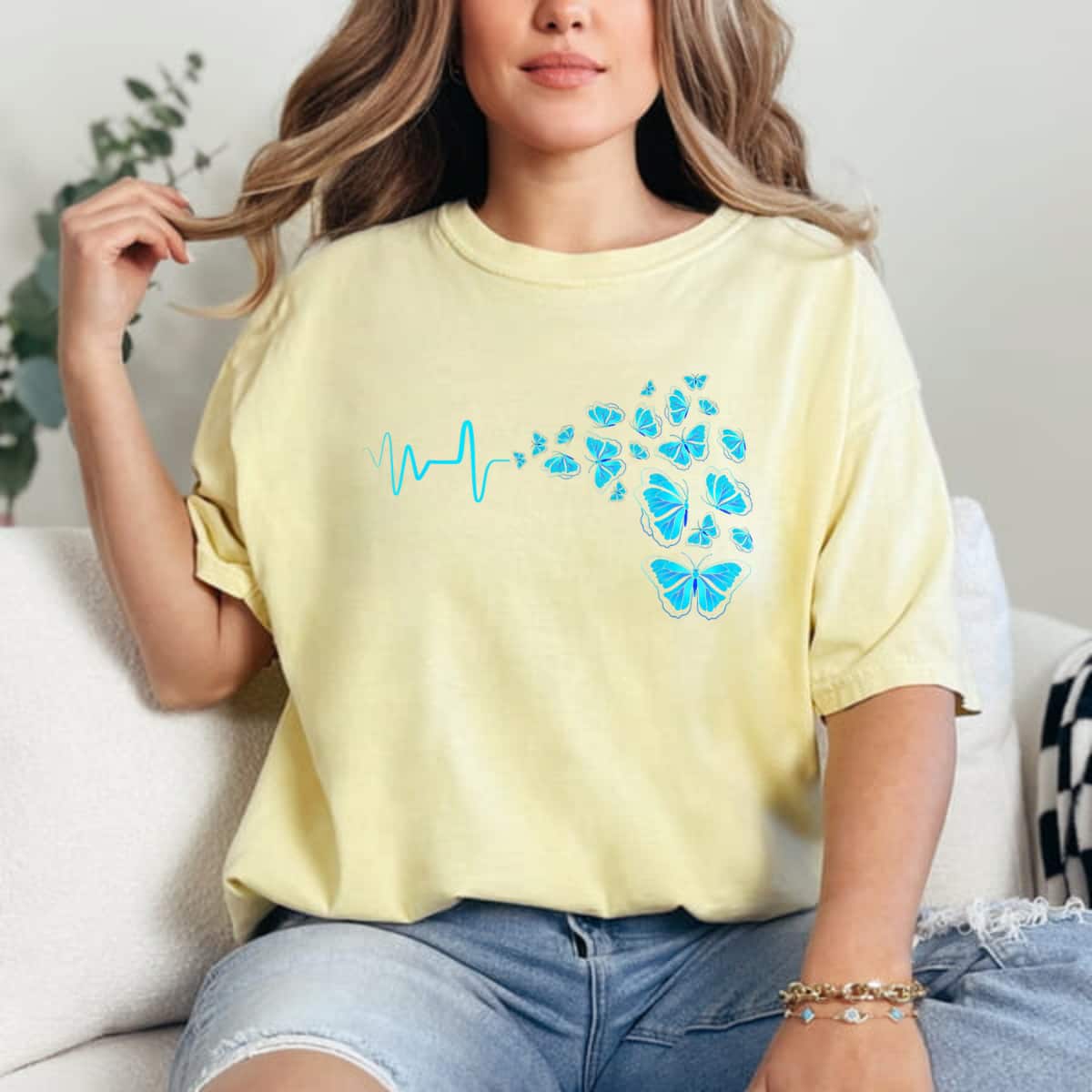 Heartbeat Butterfly T-Shirt Heartbeat Butterfly T-Shirt