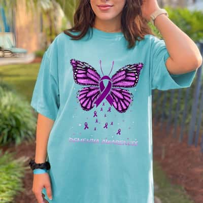 Butterfly Dementia Awareness T-Shirt