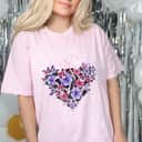 Butterfly Heart Colorful T-Shirt Butterfly Heart Colorful T-Shirt