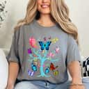 Butterflies Circle Around The Tree T-Shirt Butterflies Circle Around The Tree T-Shirt