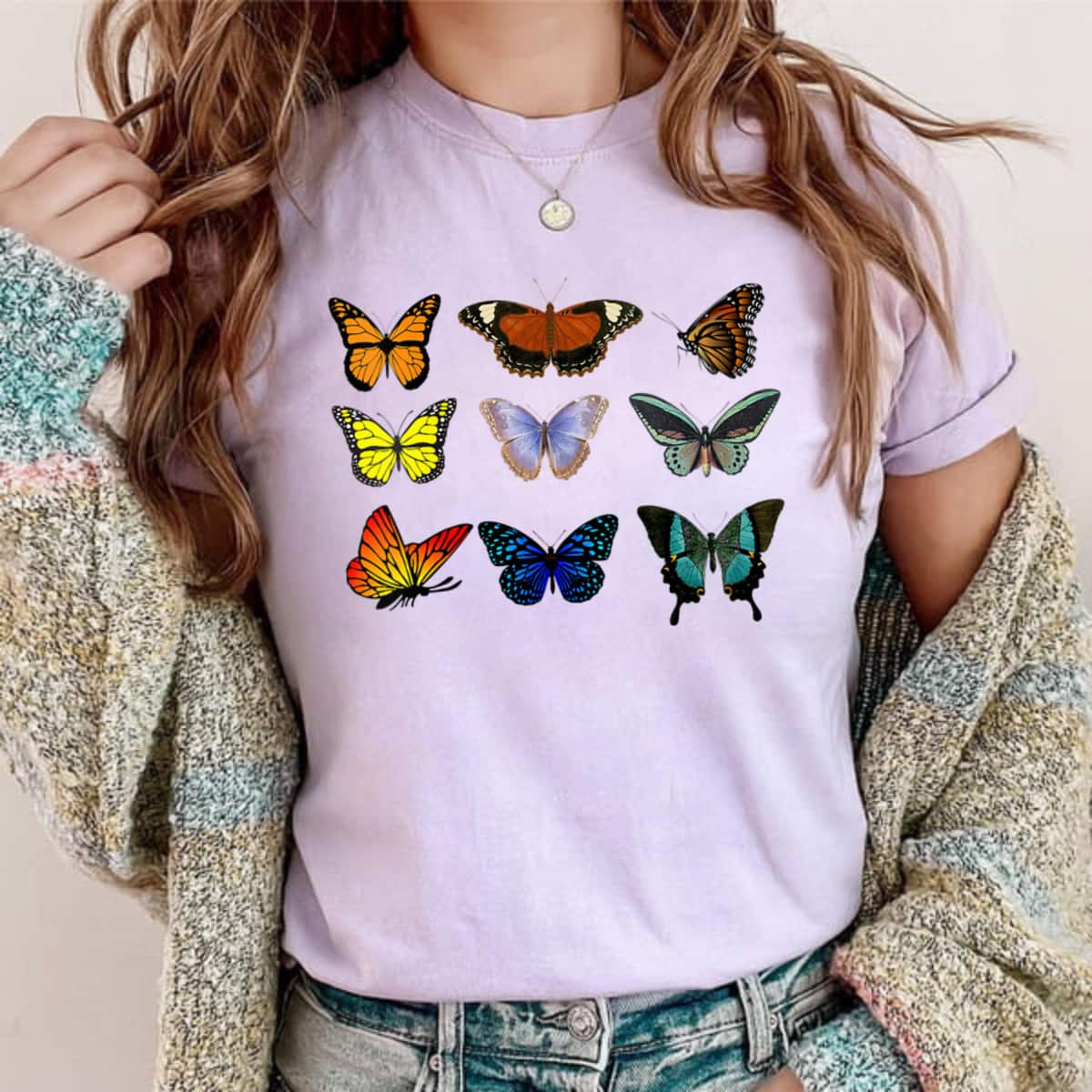 Vintage Botanical Butterfly Species For Butterflies Lover T-Shirt Vintage Botanical Butterfly Species For Butterflies Lover T-Shirt
