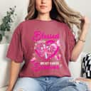 Blessed To Be Called Breast Cancer Survivor Butterfly T-Shirt