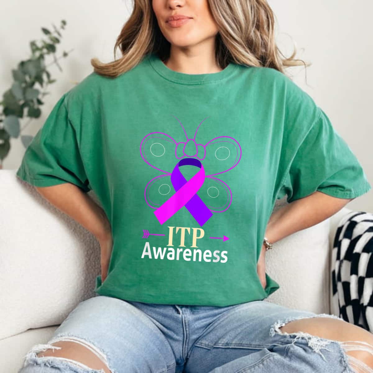 ITP Immune Thrombocytopenia Platelet Butterfly T-Shirt ITP Immune Thrombocytopenia Platelet Butterfly T-Shirt