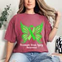 Ribbon Butterfly Traumatic Brain Injury T-Shirt Ribbon Butterfly Traumatic Brain Injury T-Shirt