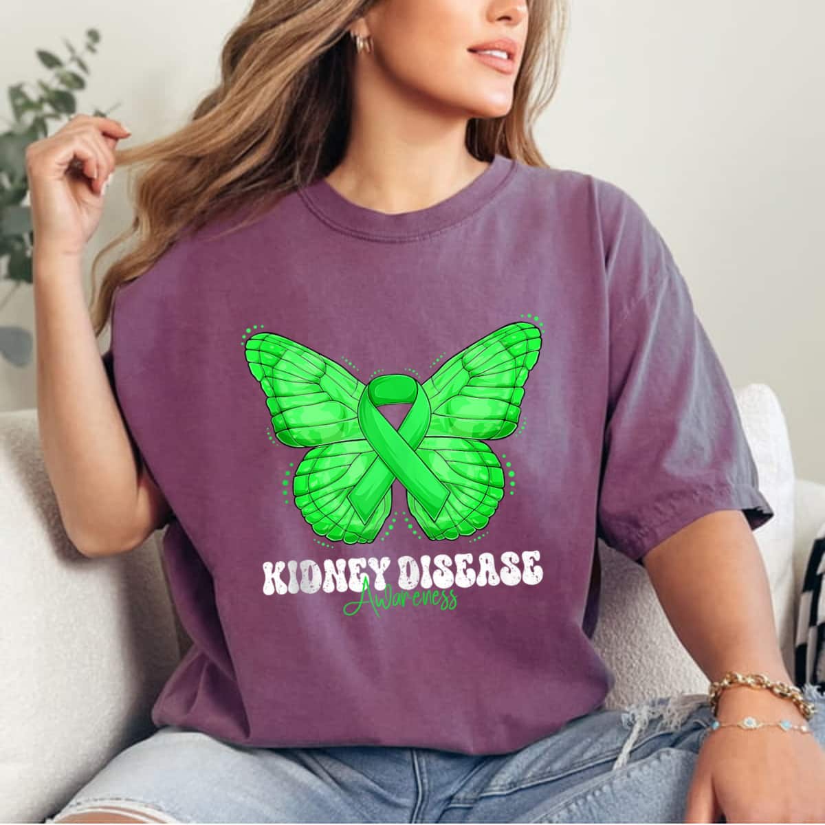 Month Ribbon Butterfly T-Shirt Month Ribbon Butterfly T-Shirt