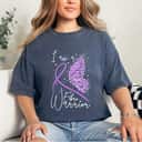 Fibro Warrior Butterfly Fibromyalgia Awareness T-Shirt Fibro Warrior Butterfly Fibromyalgia Awareness T-Shirt