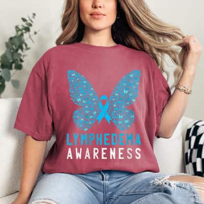 Butterfly Lymphedema Awareness Month T-Shirt