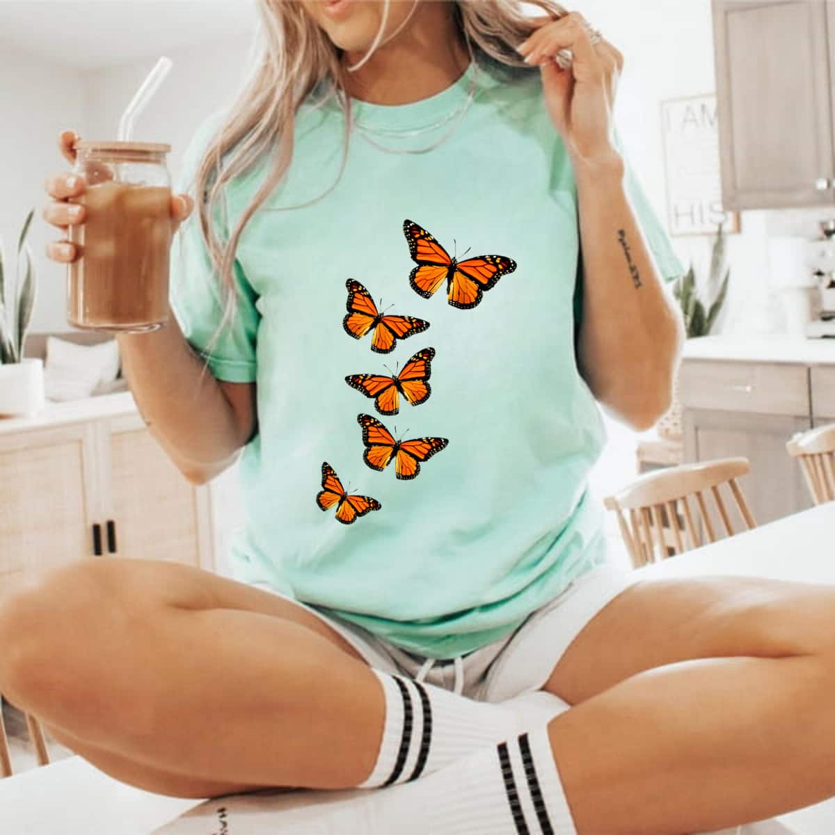 Butterflies Inspirational Nature Lovers T-Shirt Butterflies Inspirational Nature Lovers T-Shirt