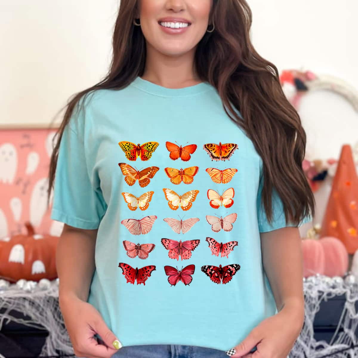 Colorful Butterflies Aesthetic T-Shirt Colorful Butterflies Aesthetic T-Shirt