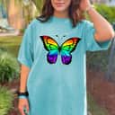 Cool Rainbow Butterfly T-Shirt
