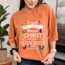 I Can Do All Things Through Christ Butterfly Symbol T-Shirt I Can Do All Things Through Christ Butterfly Symbol T-Shirt