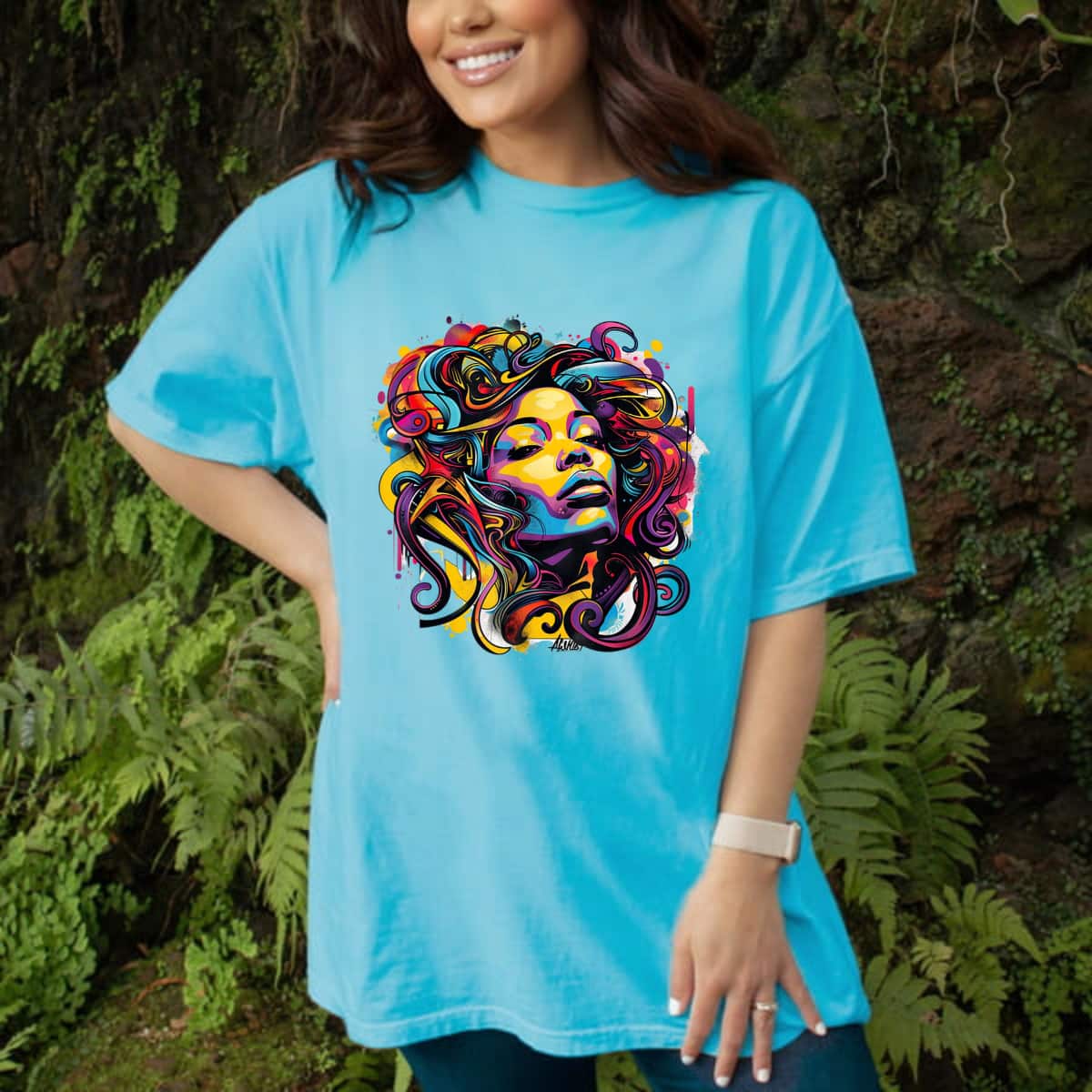Cool Empowered Women Street Art T-Shirt Cool Empowered Women Street Art T-Shirt