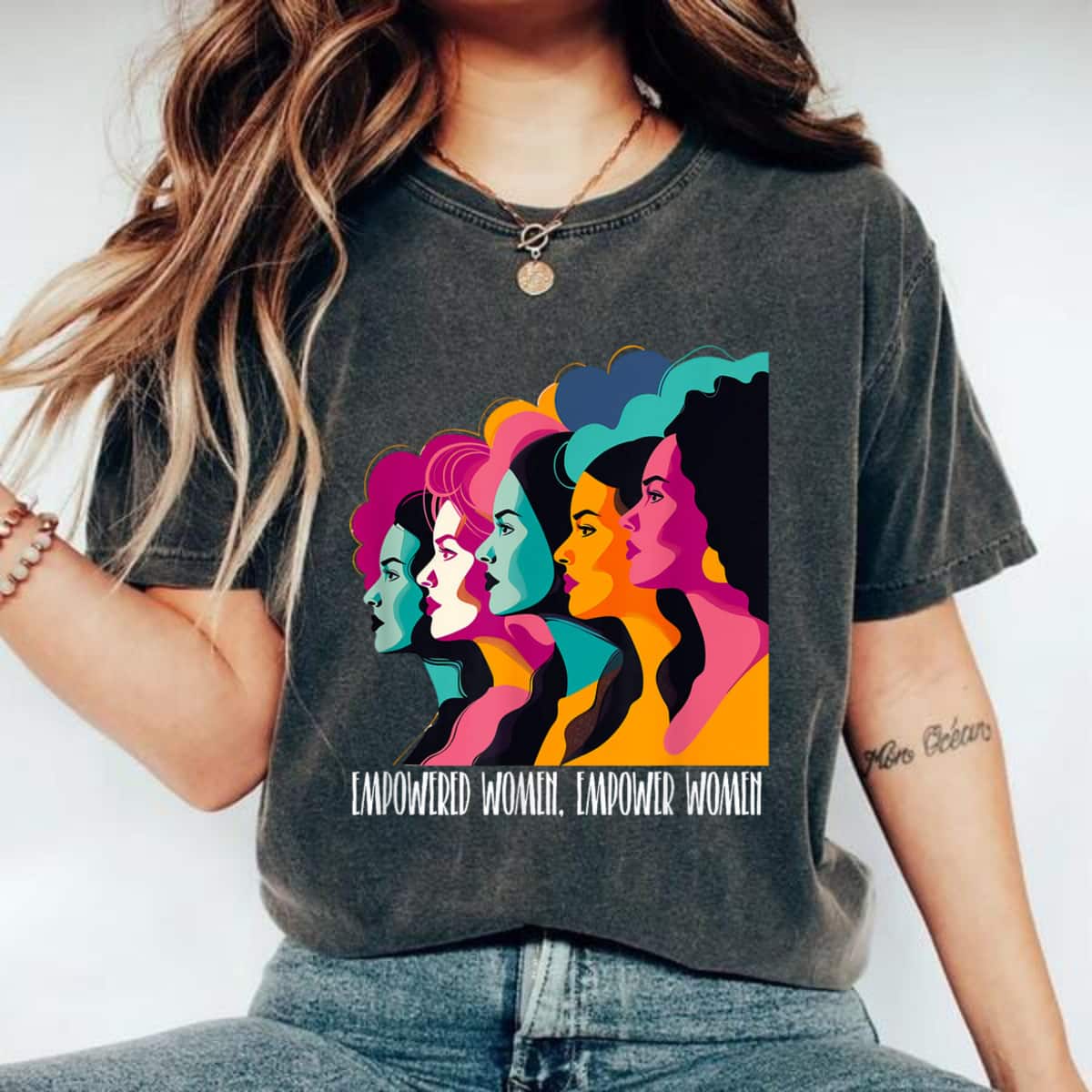 Colorful Empowered Graphic T-Shirt Colorful Empowered Graphic T-Shirt