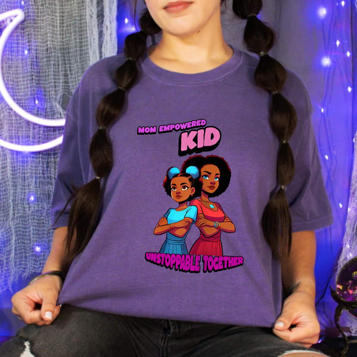 Mom Empowered Kid Unstoppable Together T-Shirt Mom Empowered Kid Unstoppable Together T-Shirt