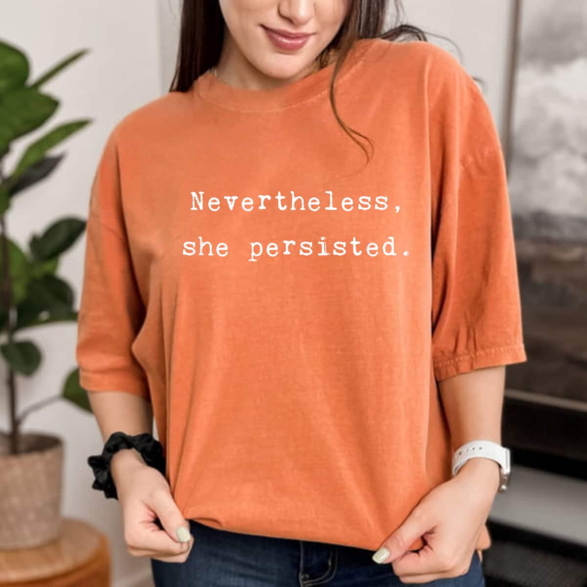 Nevertheless She Persisted Feminist Empower T-Shirt Nevertheless She Persisted Feminist Empower T-Shirt