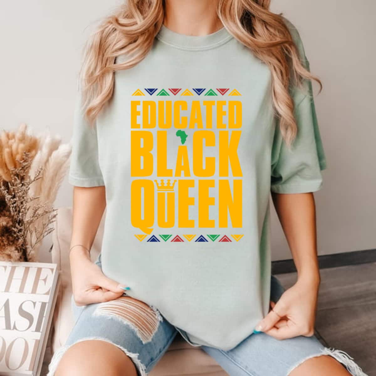 Educated Black Queen Empowered T-Shirt Educated Black Queen Empowered T-Shirt