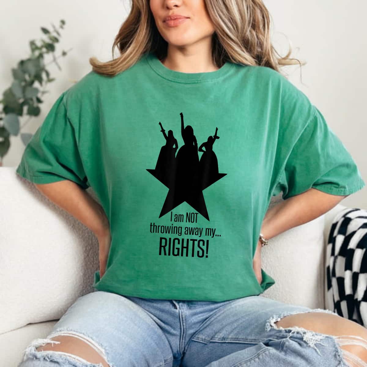 I Am Not Throwing Away My Rights Power Empowered Women T-Shirt I Am Not Throwing Away My Rights Power Empowered Women T-Shirt