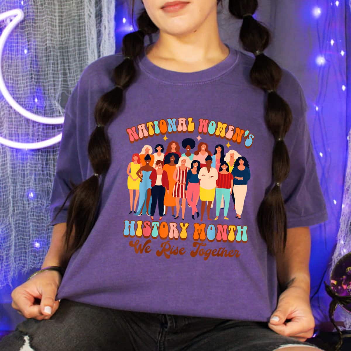 Feminist National History Month Empower We Rises Together T-Shirt Feminist National History Month Empower We Rises Together T-Shirt