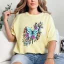 Butterfly With Flowers T-Shirt Butterfly With Flowers T-Shirt