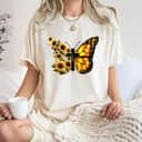 Butterfly Faith Sunflower T-Shirt Butterfly Faith Sunflower T-Shirt