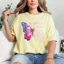 Blessed By God Loved By Jesus Butterfly T-Shirt
