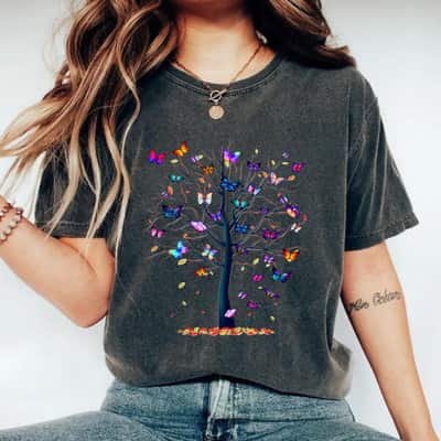 Colorful Art Butterflies T-Shirt