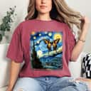 Butterfly Van Gogh Starry Night Artistic T-Shirt