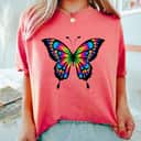 Colorful Rainbow Cute Butterfly T-Shirt