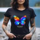 Autism Awareness Different Is Colorful Butterfly T-Shirt Autism Awareness Different Is Colorful Butterfly T-Shirt