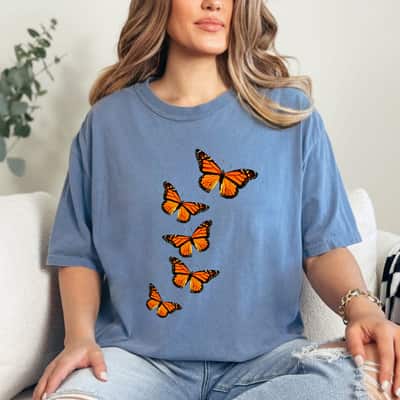 Monarch Butterflies Inspirational Nature Lovers Gift T-Shirt