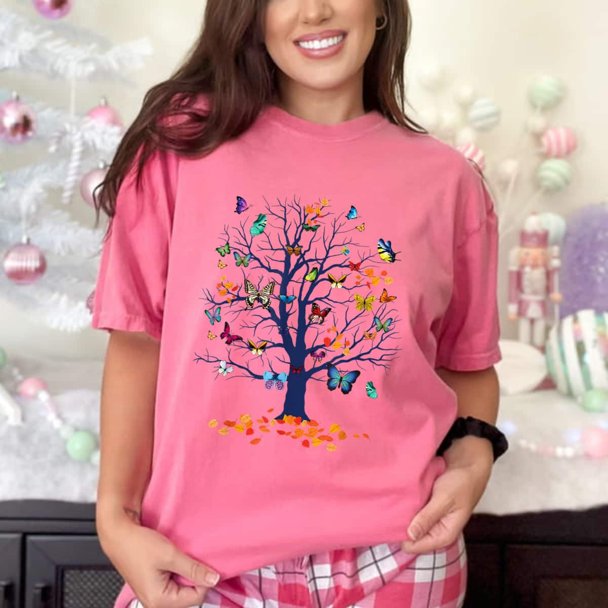 Lepidopterist Butterfly Tree T-Shirt Lepidopterist Butterfly Tree T-Shirt