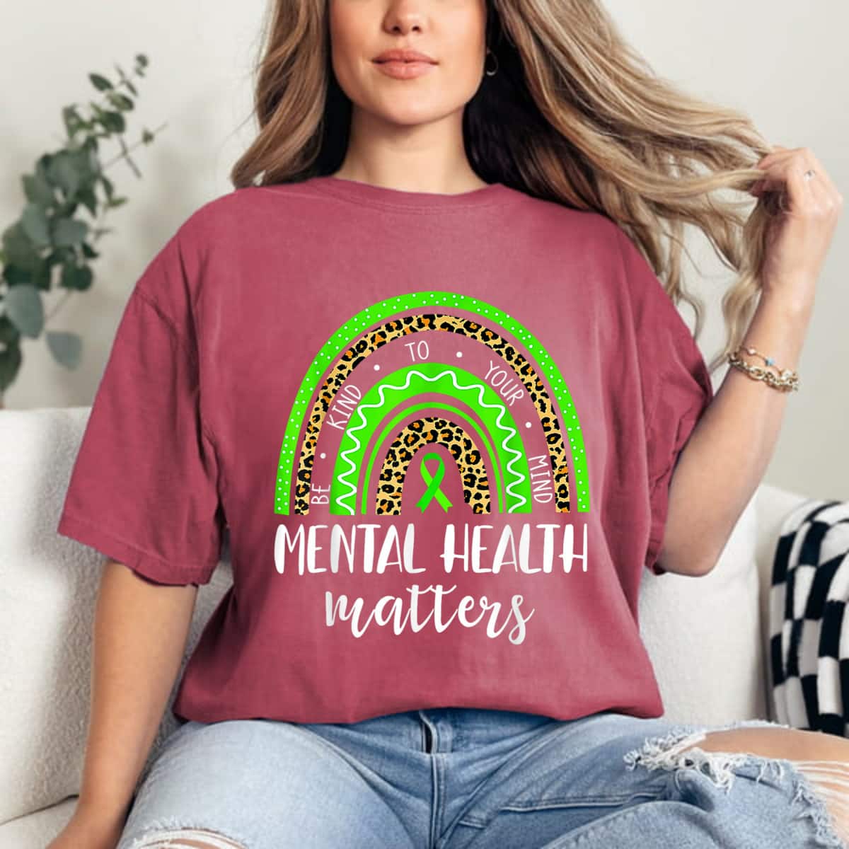 Mental Health Matters Be Kind Ribbon T-Shirt Mental Health Matters Be Kind Ribbon T-Shirt