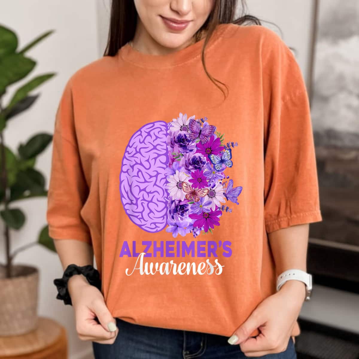 Floral Be Kind Alzheimers Awareness T-Shirt Floral Be Kind Alzheimers Awareness T-Shirt