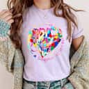 Awareness Be Kind Autism Heart T-Shirt