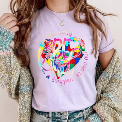 Awareness Be Kind Autism Heart T-Shirt