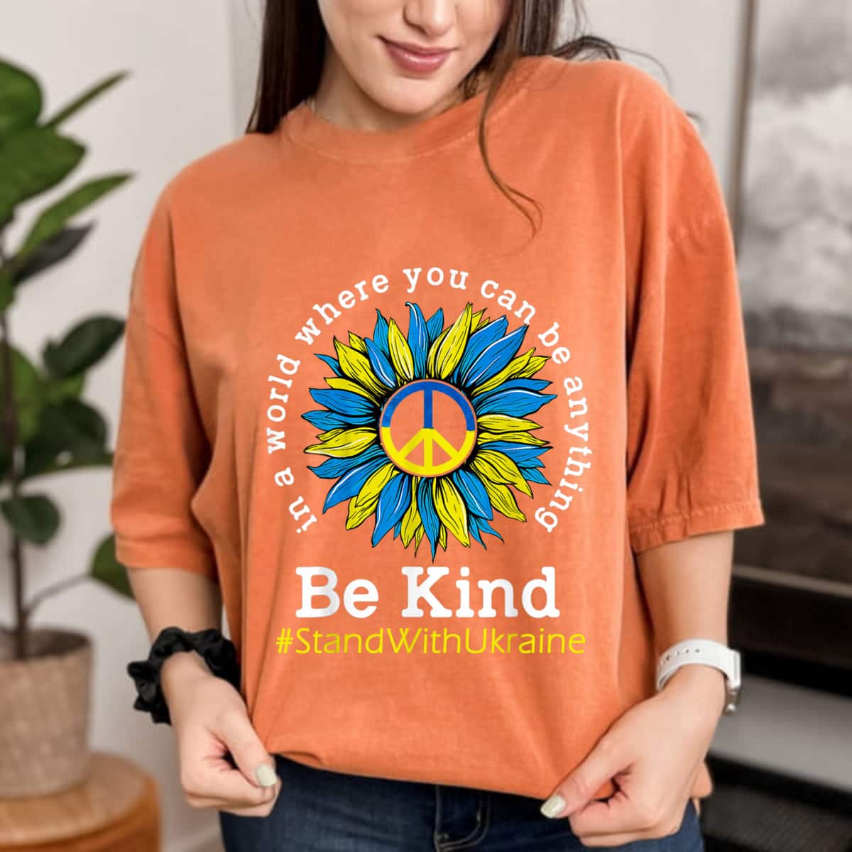 Sunflower Be Kind #StandWithUkraine T-Shirt Sunflower Be Kind #StandWithUkraine T-Shirt