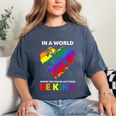 Be Kind Heart LGBT Pride T-Shirt