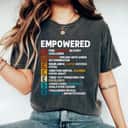 Success Definition Motivational Quote Affirmations Empowered T-Shirt
