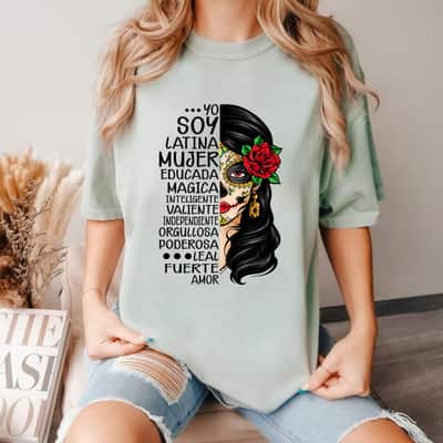Yo Soy Latina Mujer Empowered Latina Mexican Chingona T-Shirt