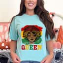 African Afro Queen Strong Black Women Black History Month Empowered T-Shirt African Afro Queen Strong Black Women Black History Month Empowered T-Shirt
