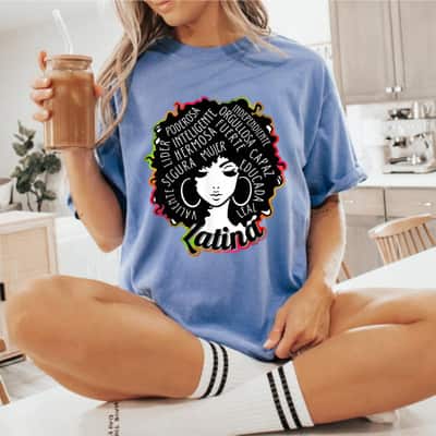 Reina Empowered Latina Poder Latina Pride Hispanic Heritage T-Shirt