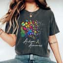 Support Hope Faith Love Autism Awareness Butterfly T-Shirt