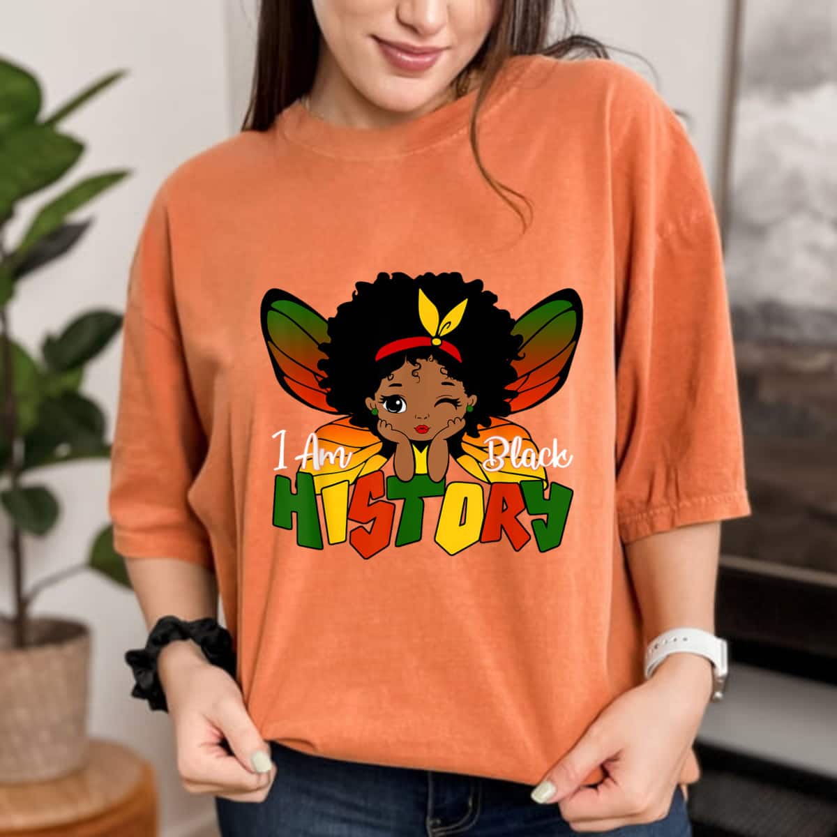 I Am Black History Month Butterfly T-Shirt I Am Black History Month Butterfly T-Shirt