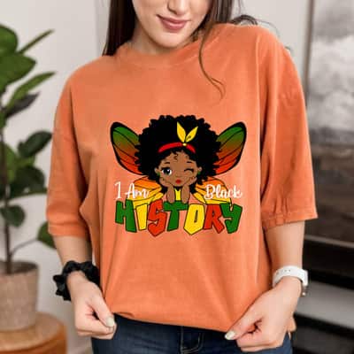 I Am Black History Month Butterfly T-Shirt